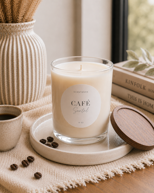 Café Santal – Roasted Coffee, Caramel & Sandalwood Candle
