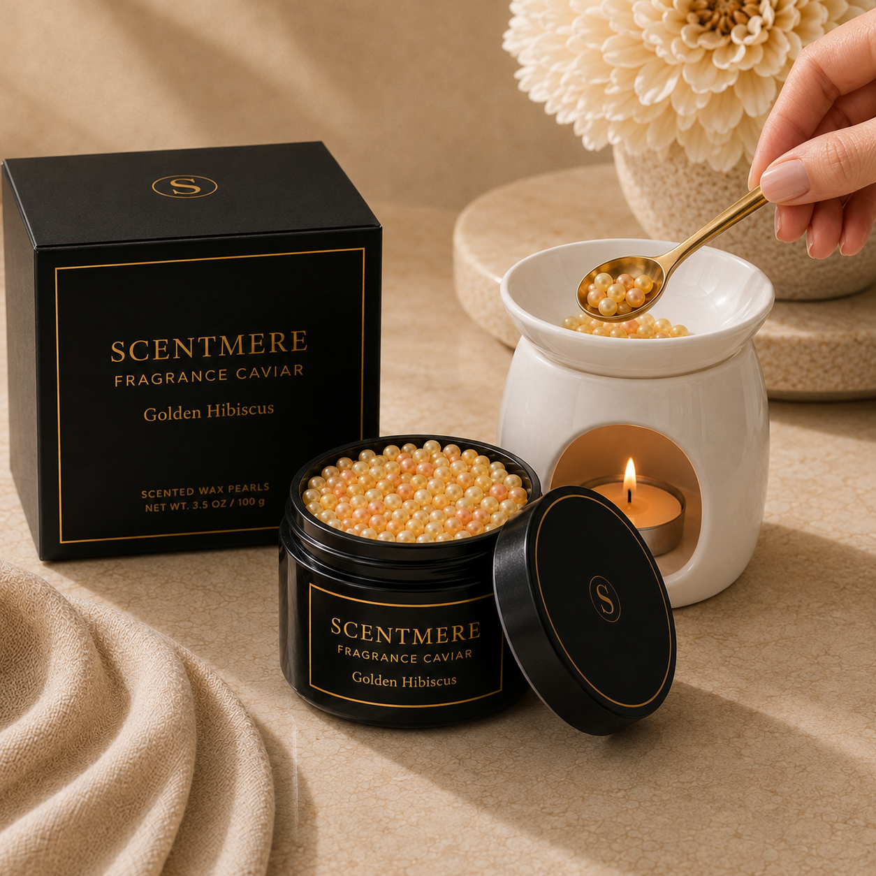 Golden Hibiscus Fragrance Caviar™ | Hibiscus, Golden Nectar, Coconut & Amber