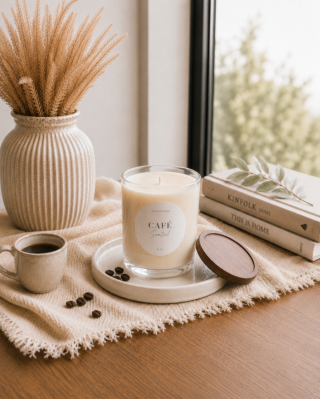 Café Santal – Roasted Coffee, Caramel & Sandalwood Candle