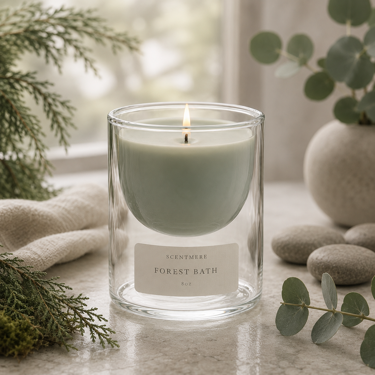 Forest Bath | Fern, Rainwater & Sandalwood Candle