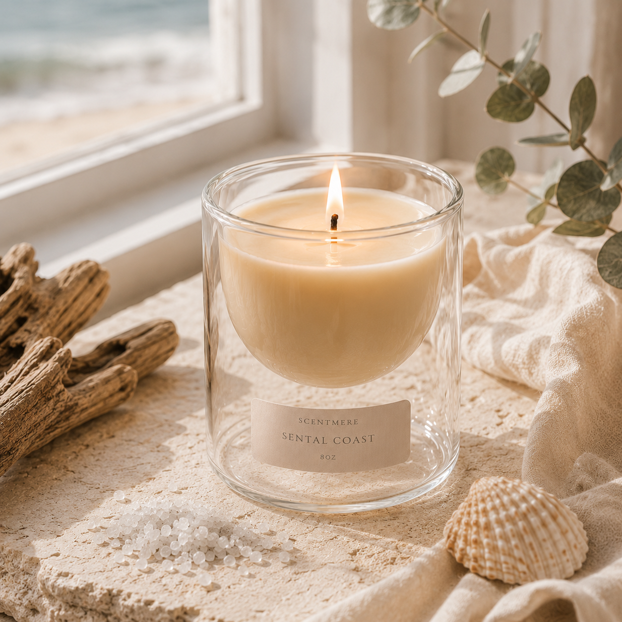 Santal Coast – Coconut, Sandalwood & Cedar Candle