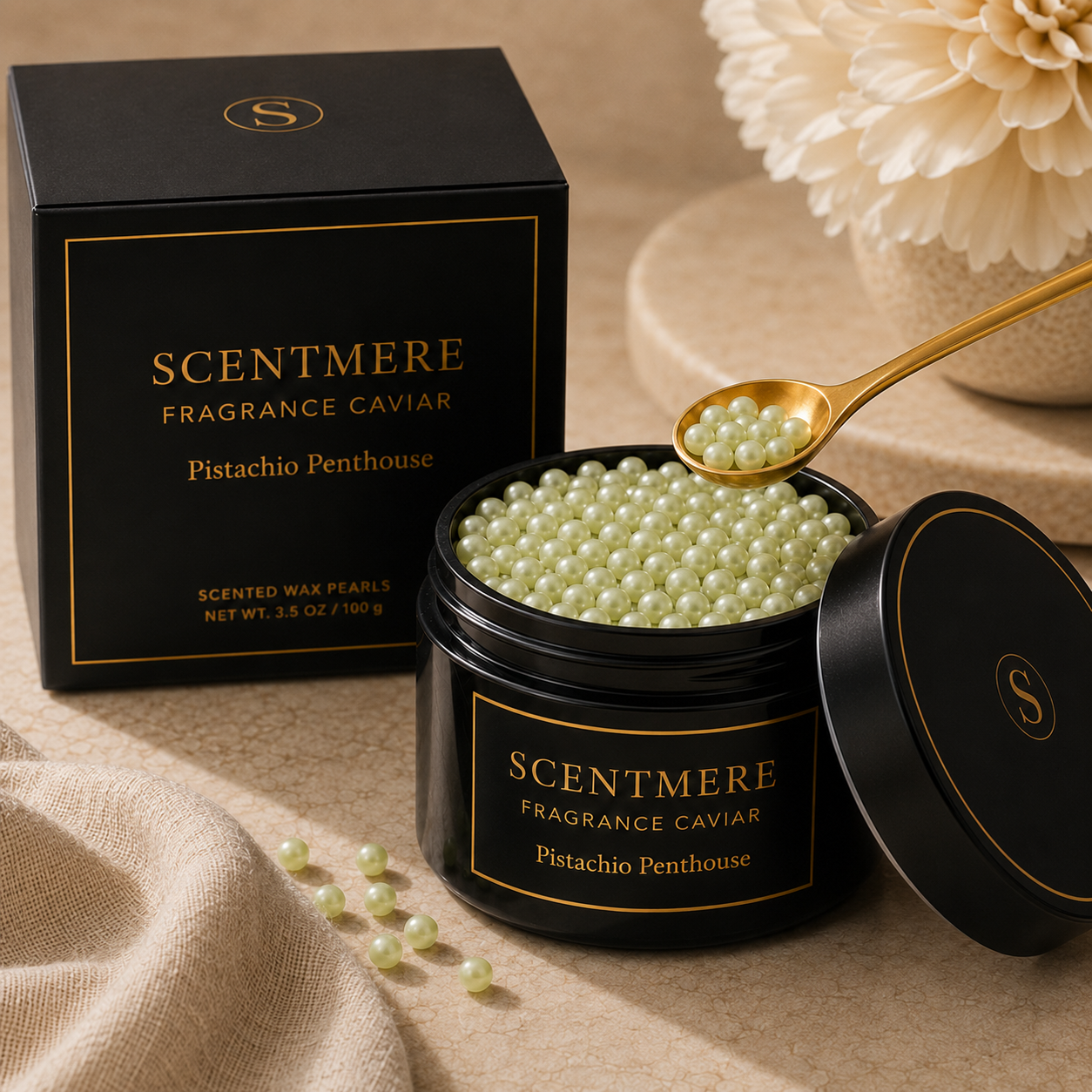 Pistachio Penthouse Fragrance Caviar™ | Pistachio Cream, Almond, Vanilla & Santal