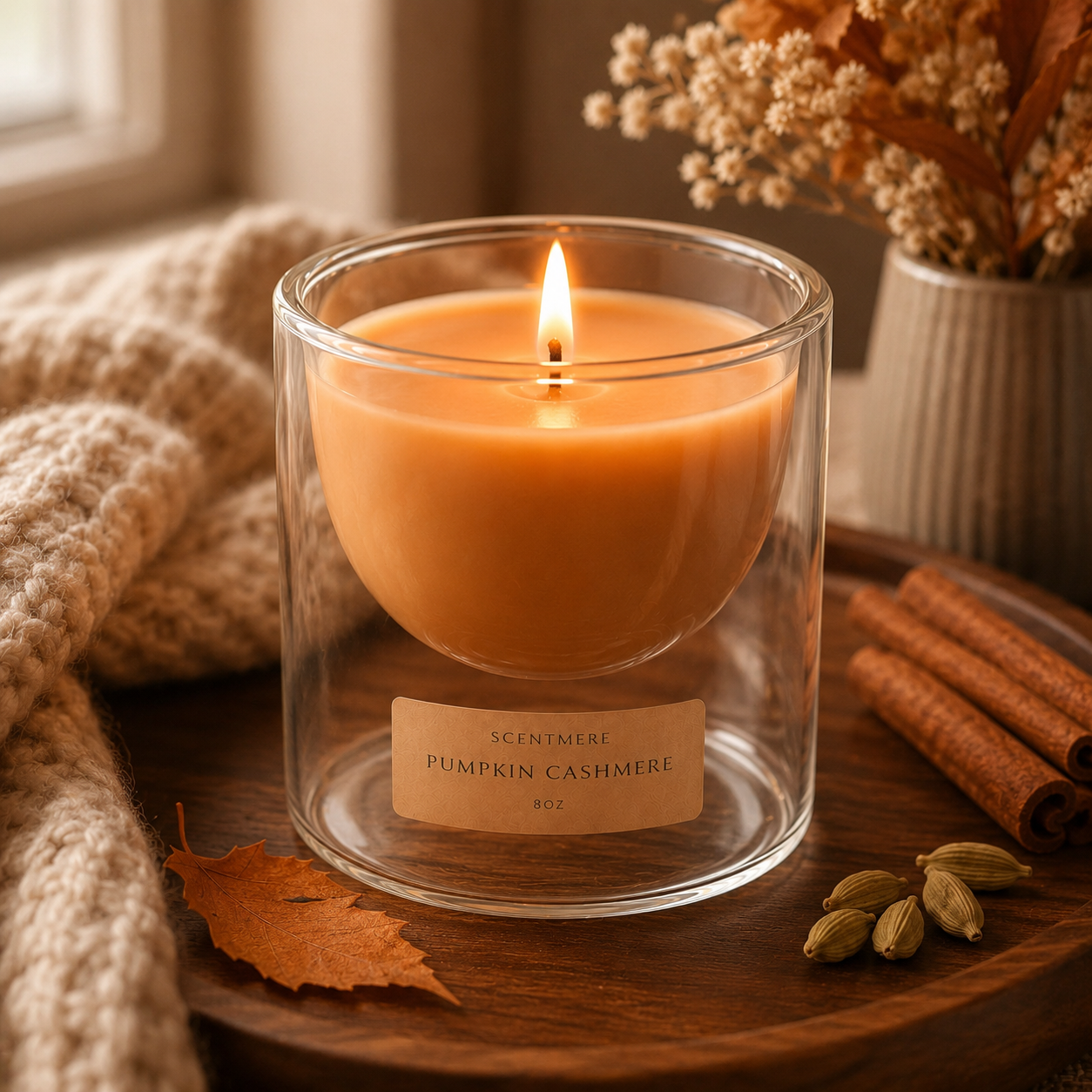 Pumpkin Cashmere - Spiced Pumpkin & Vanilla Candle