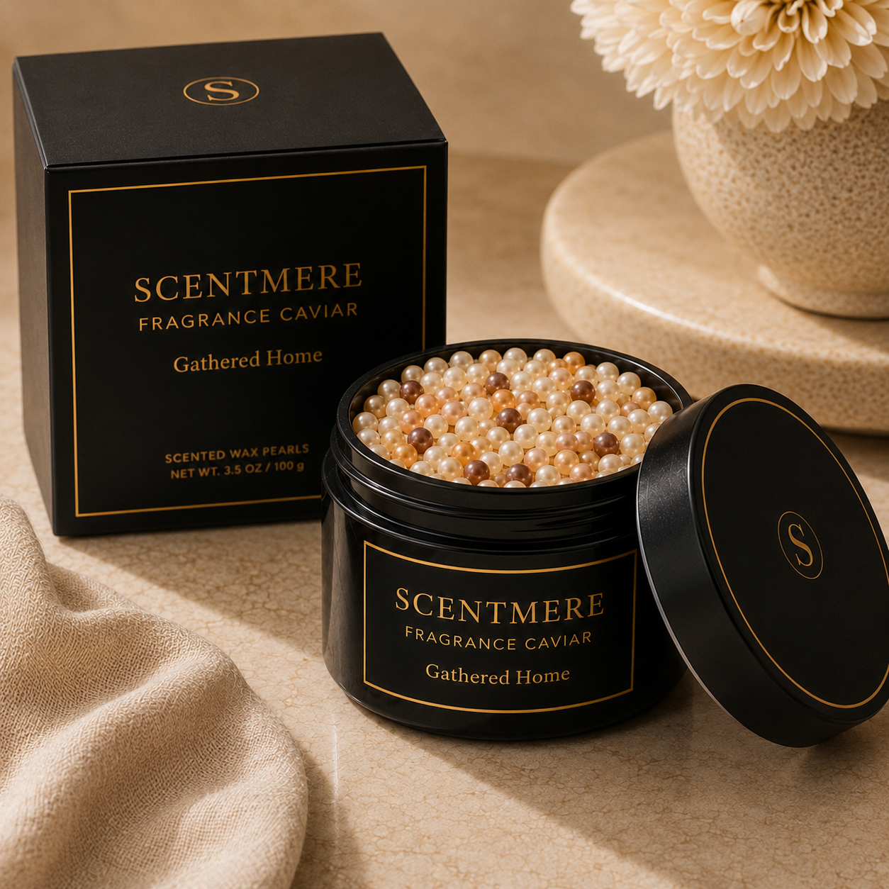 Gathered Home Fragrance Caviar™ | Baked Apple, Golden Pear, Cinnamon & Warm Woods