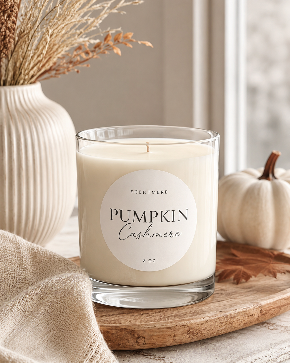 Pumpkin Cashmere - Spiced Pumpkin & Vanilla Candle