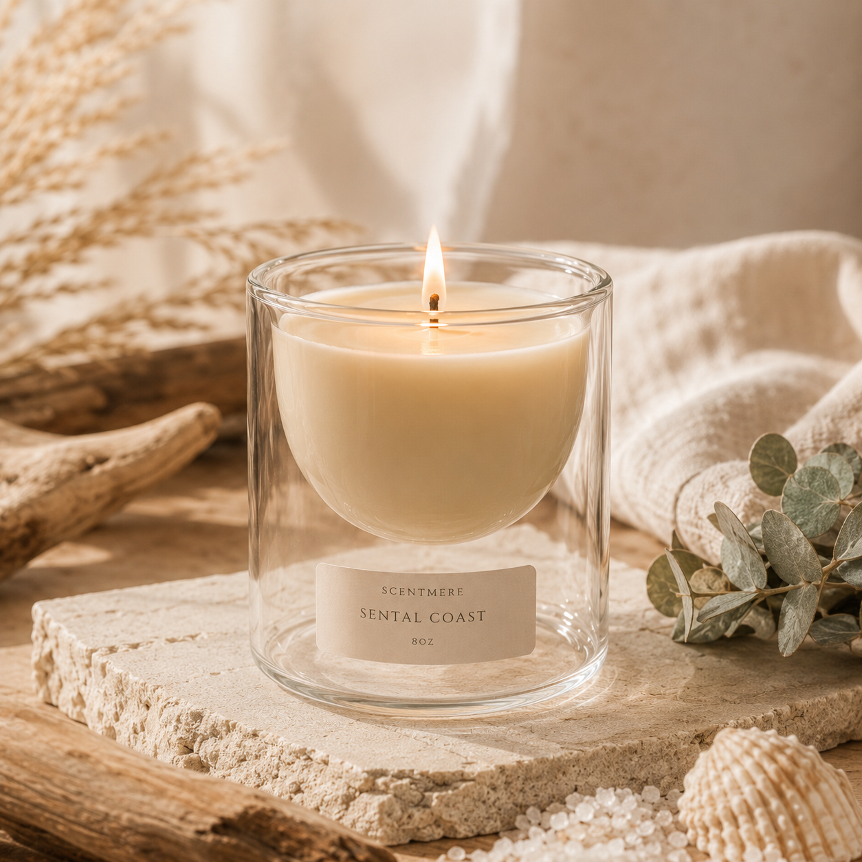 Santal Coast – Coconut, Sandalwood & Cedar Candle