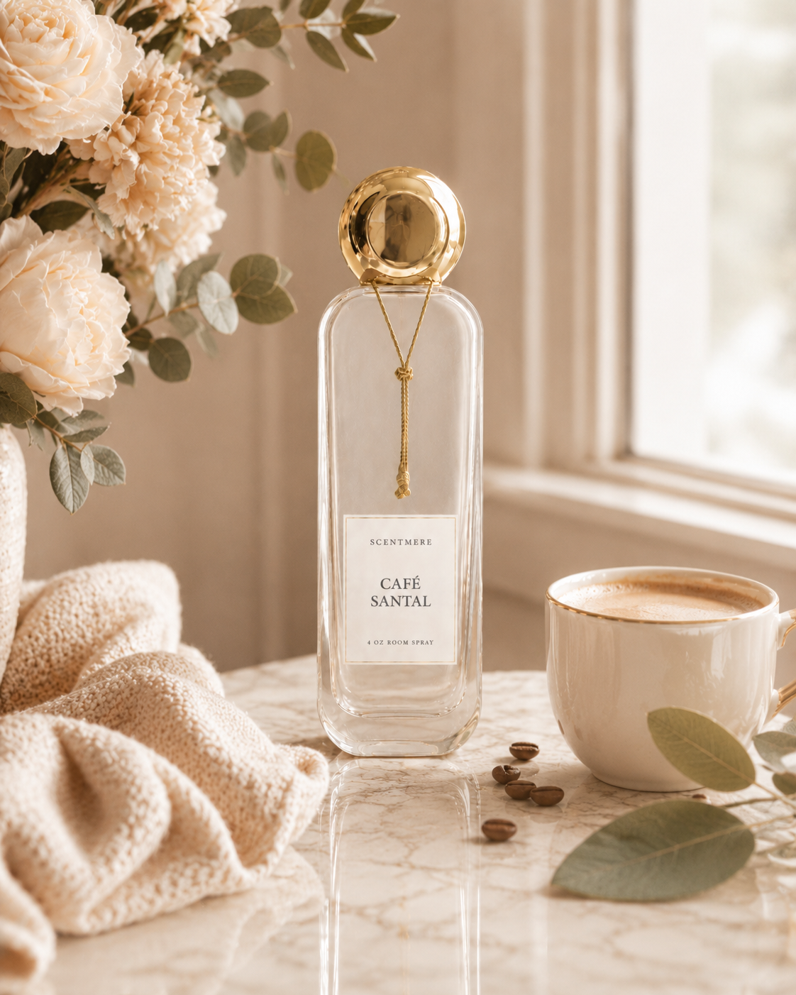 Café Santal Luxury Room Spray – 4 oz