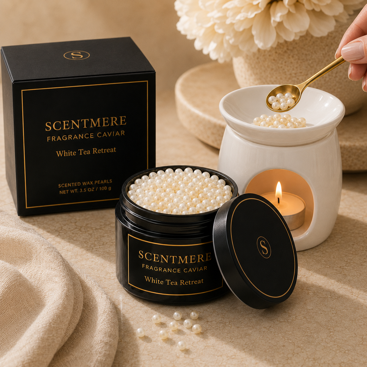 White Tea Retreat Fragrance Caviar™ | White Tea, Bergamot, Jasmine & Sandalwood