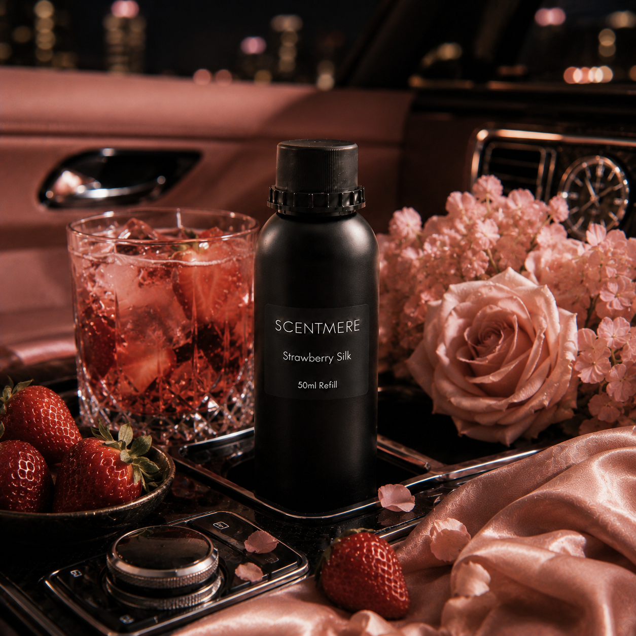 SCENTMERE Strawberry Silk | 50ml Car Diffuser Refill