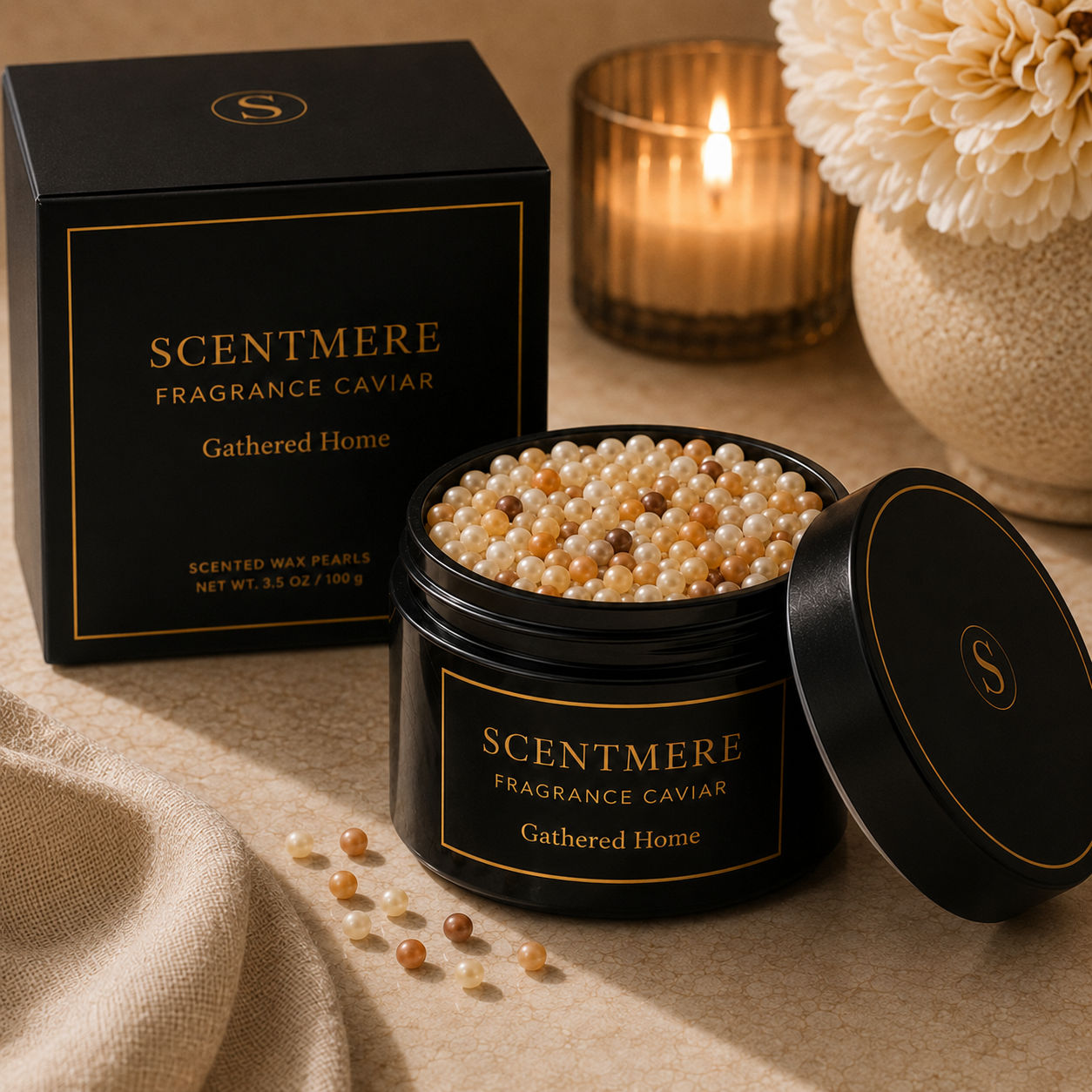 Gathered Home Fragrance Caviar™ | Baked Apple, Golden Pear, Cinnamon & Warm Woods
