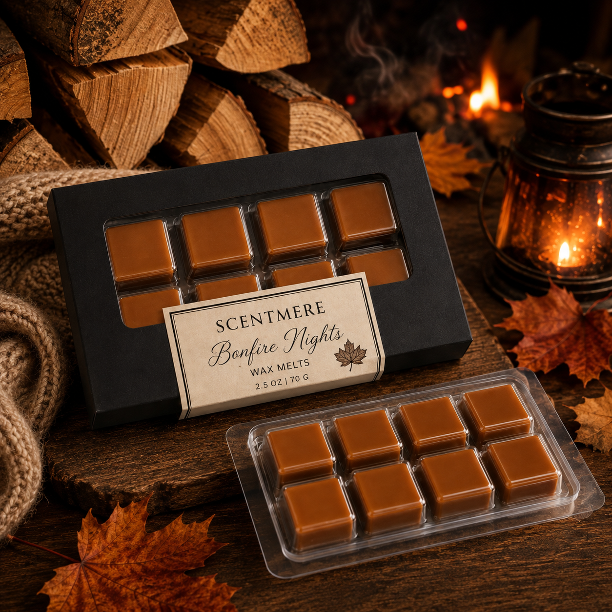 Bonfire Nights Wax Melts | Smoky Fall Luxury Wax Bar