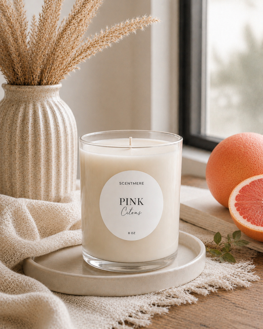 Pink Citrus – Grapefruit, Peach & Pink Sugar Candle