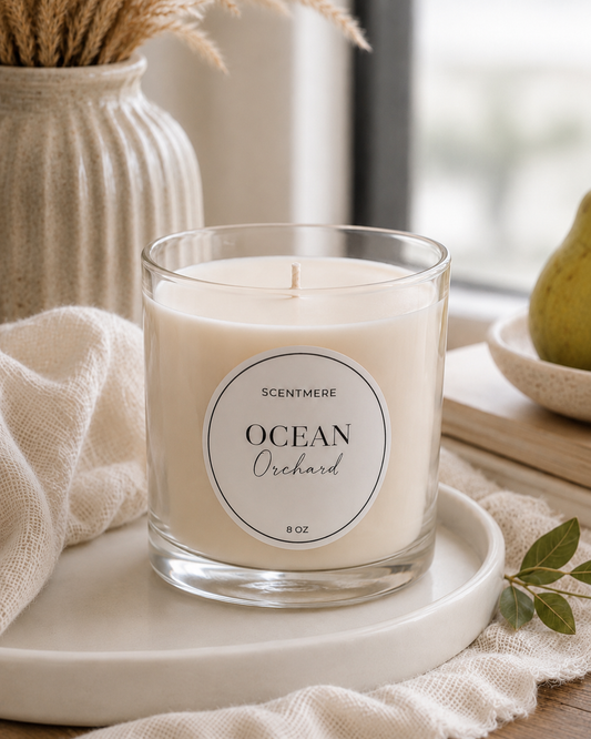 Ocean Orchard – Pear, White Tea & Coastal Orchid Candle