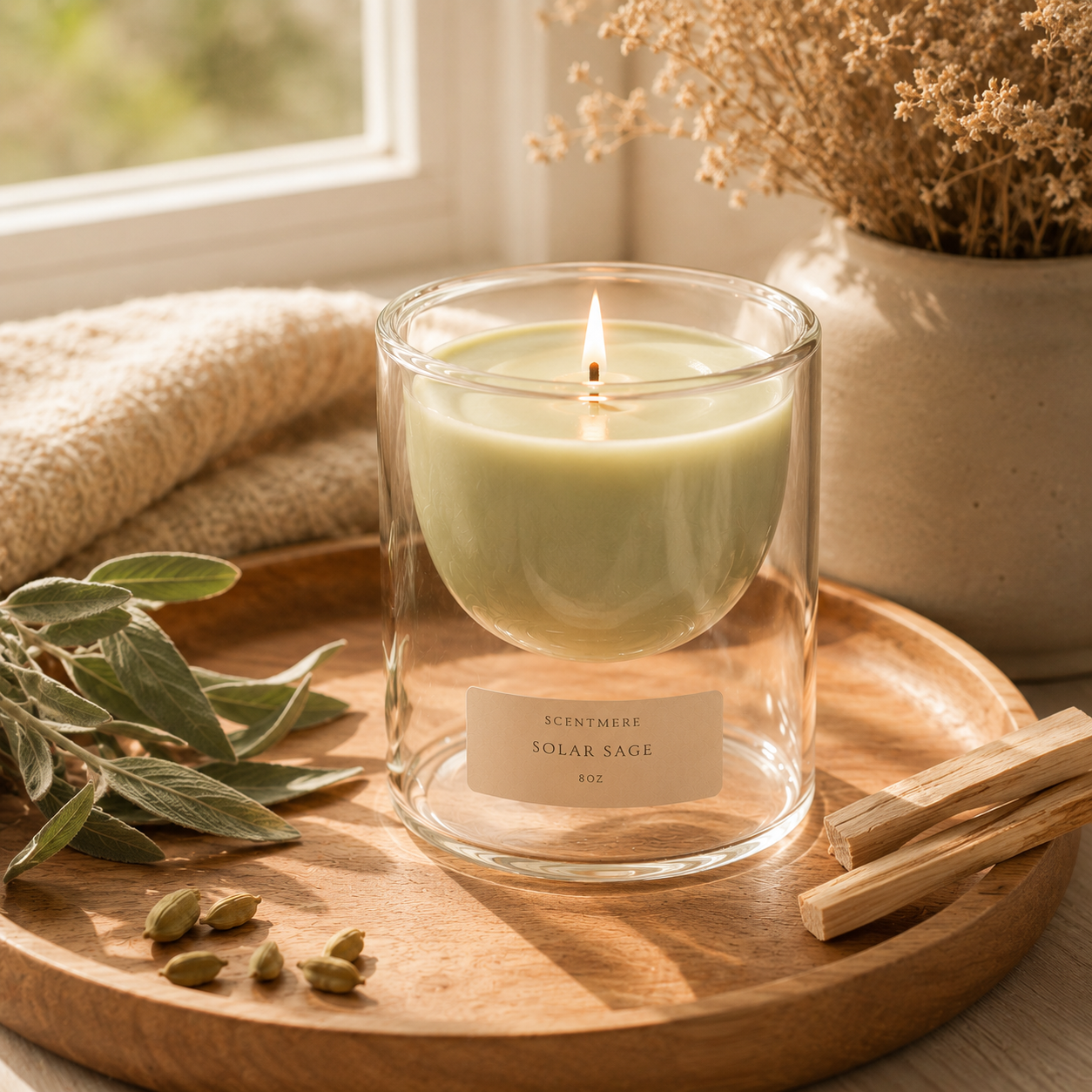 Solar Sage | Pineapple, Bergamot & Green Sage Candle