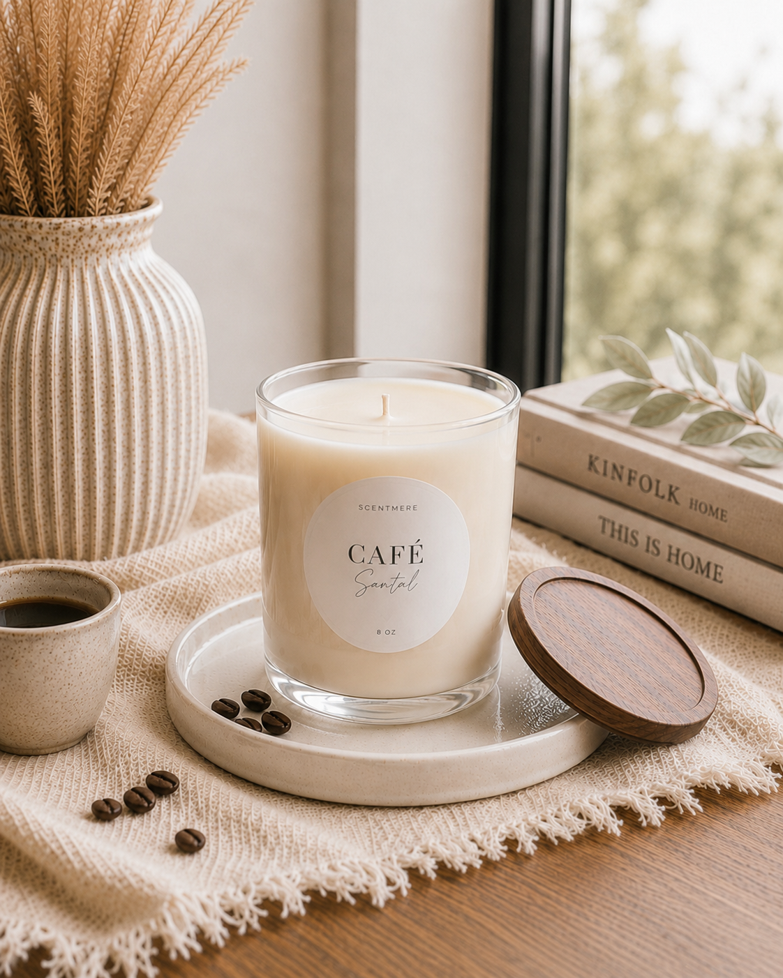 Café Santal – Roasted Coffee, Caramel & Sandalwood Candle