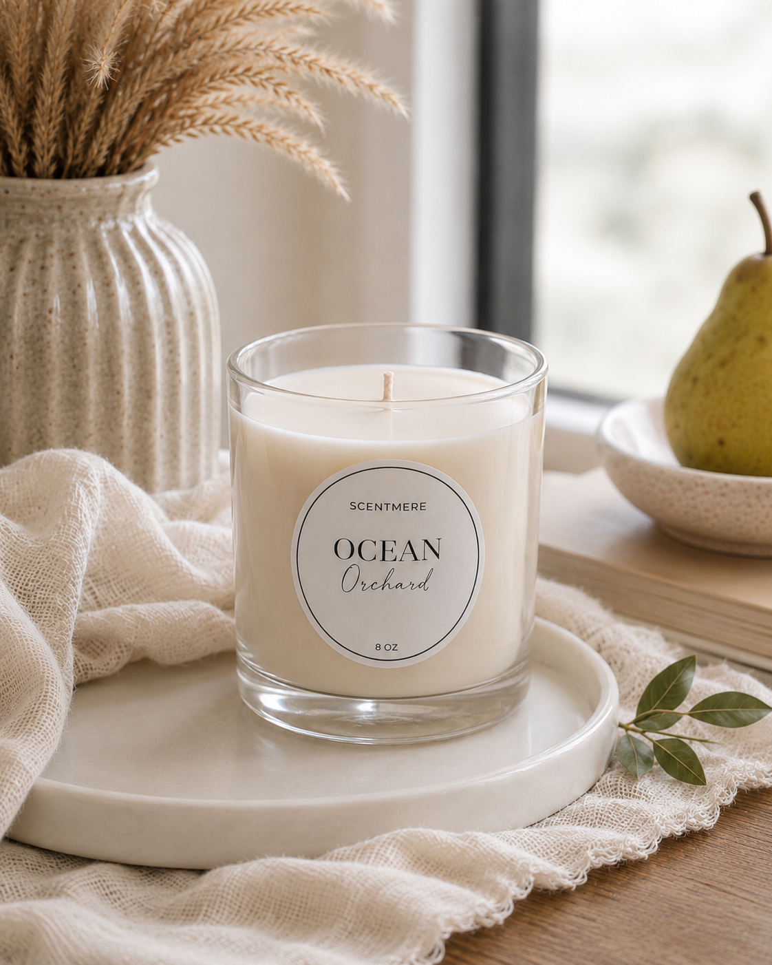 Ocean Orchard – Pear, White Tea & Coastal Orchid Candle