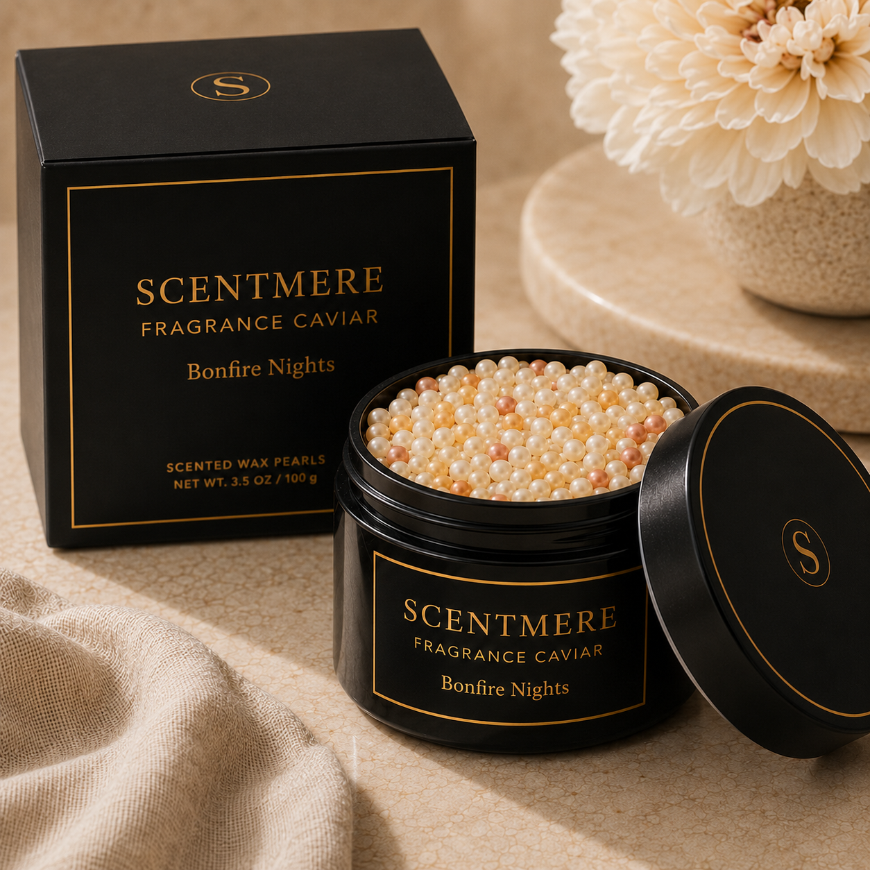 Bonfire Nights Fragrance Caviar™ | Smoked Vanilla, Toasted Marshmallow, Cedarwood & Amber