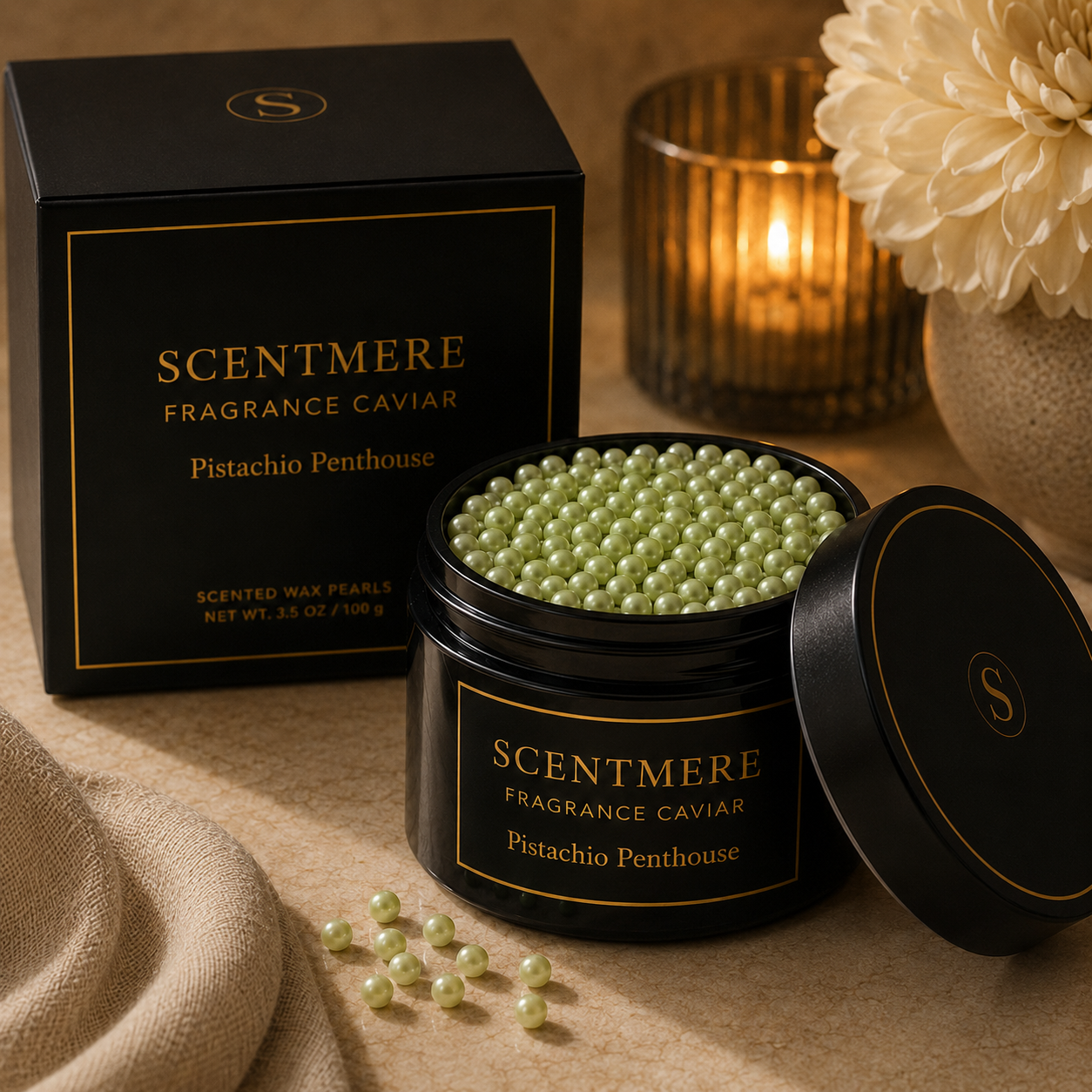 Pistachio Penthouse Fragrance Caviar™ | Pistachio Cream, Almond, Vanilla & Santal