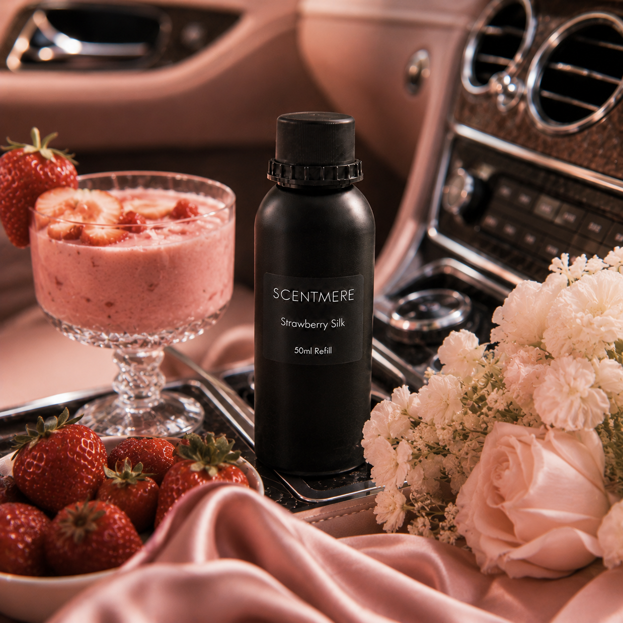 SCENTMERE Strawberry Silk | 50ml Car Diffuser Refill