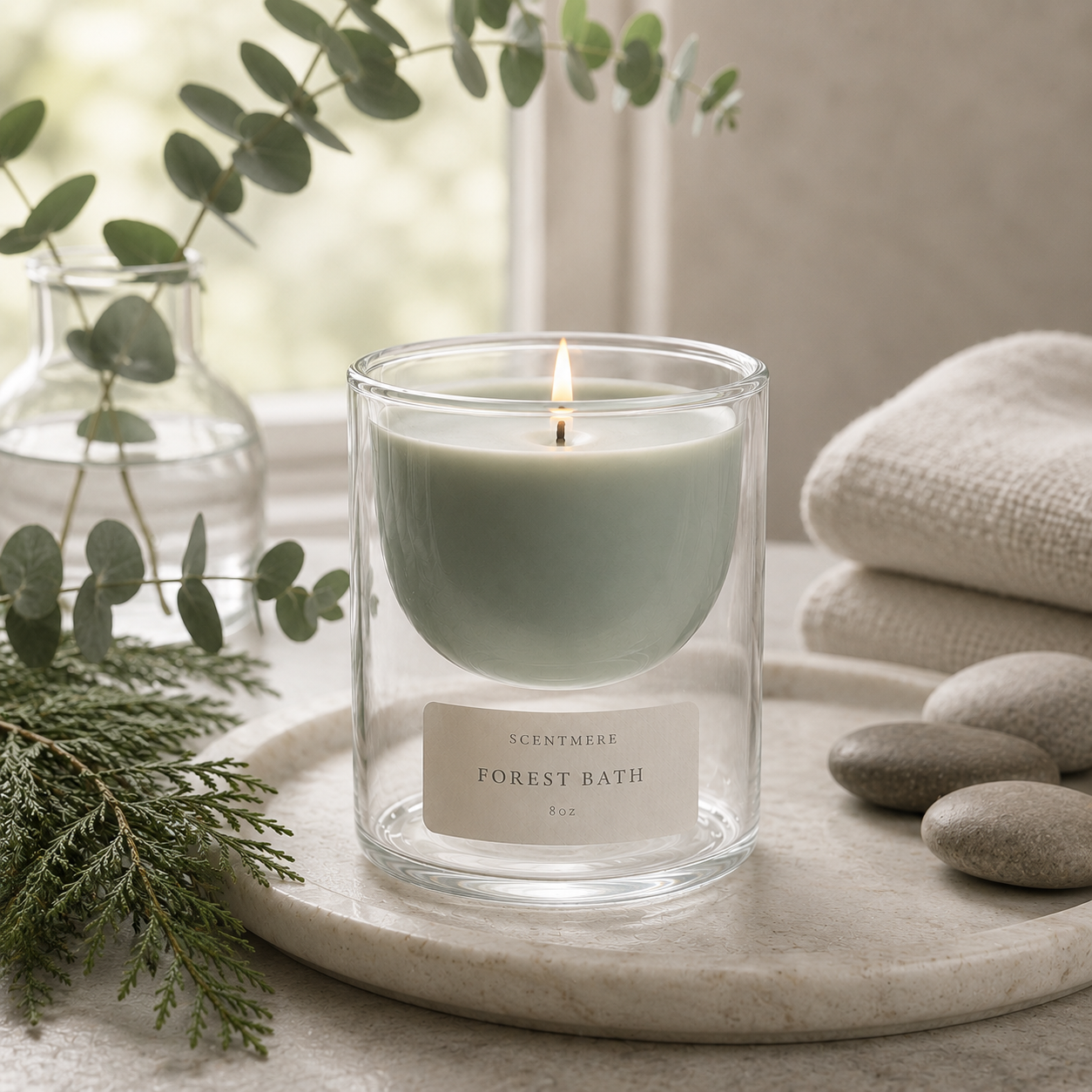 Forest Bath | Fern, Rainwater & Sandalwood Candle