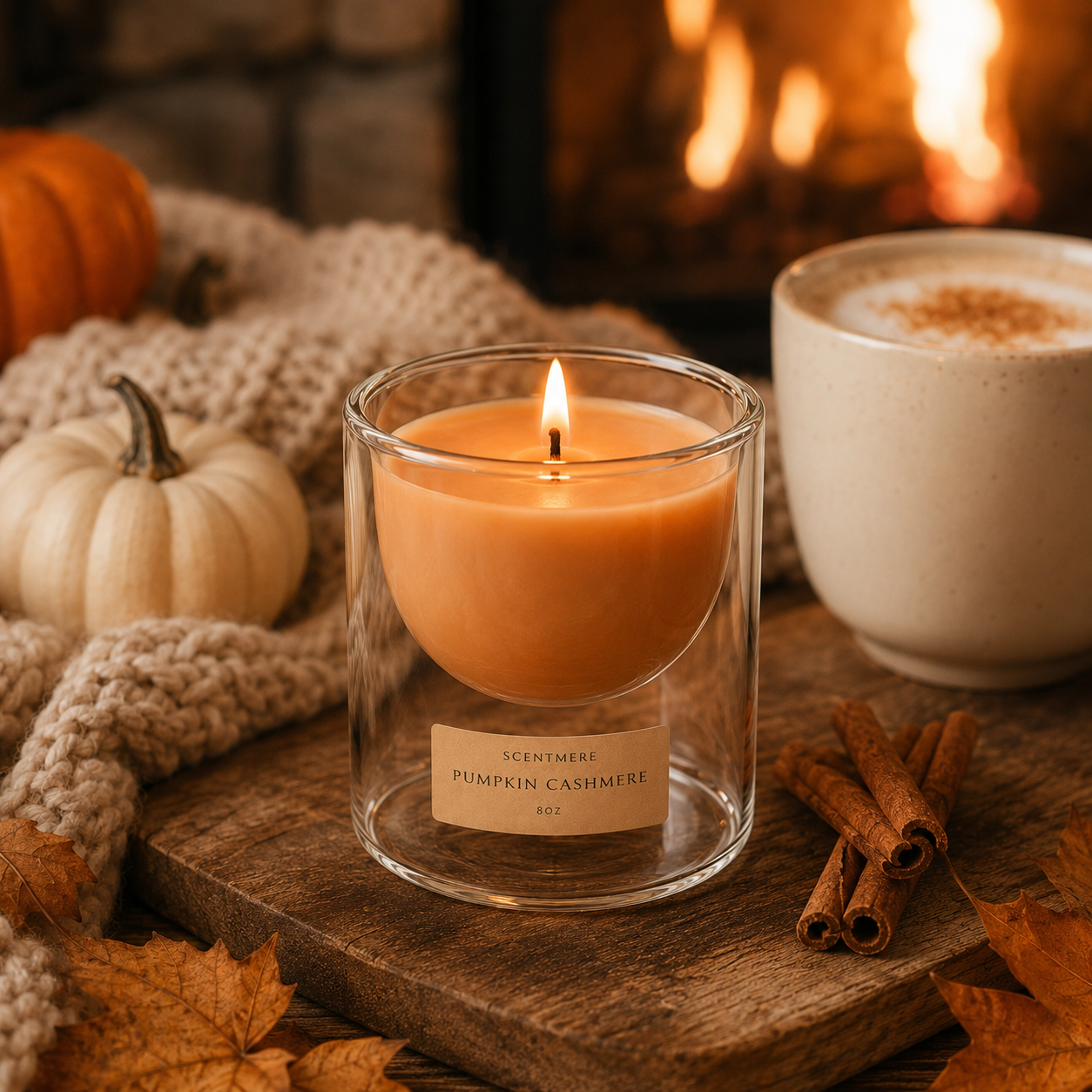 Pumpkin Cashmere - Spiced Pumpkin & Vanilla Candle