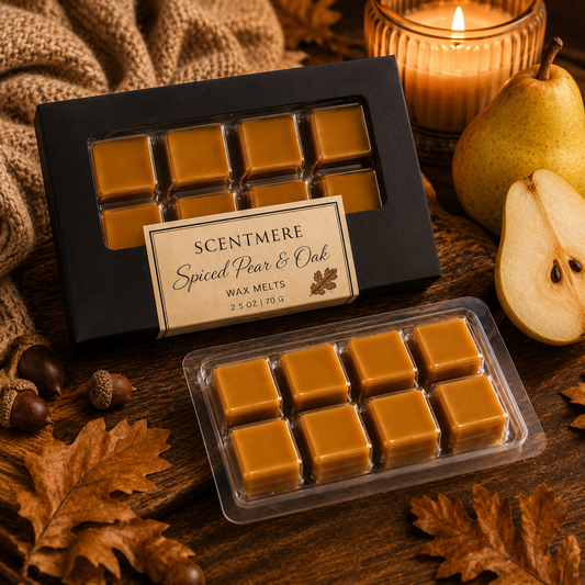 Spiced Pear & Oak Wax Melts | Fruity Woody Fall Wax Bar