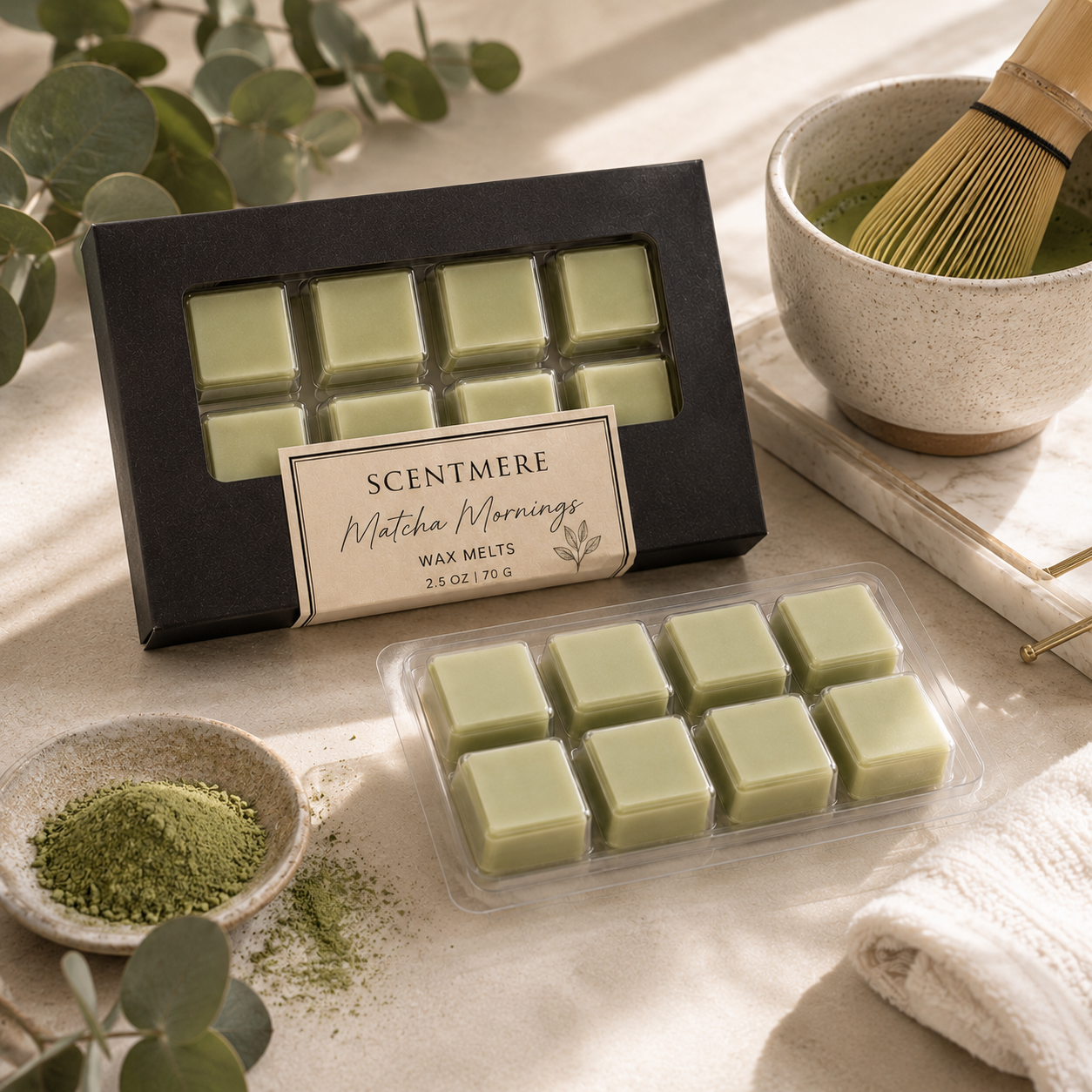 Matcha Mornings | Luxury Wax Melt Bar