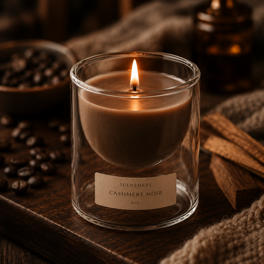 Cashmere Noir – Dark Plum, Black Cherry & Amber Candle
