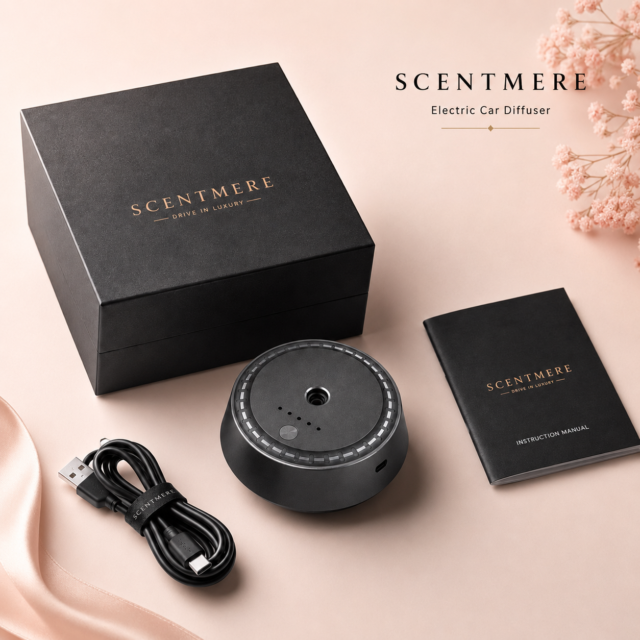 SCENTMERE Electric Car Diffuser | Smart Luxury Auto Fragrance