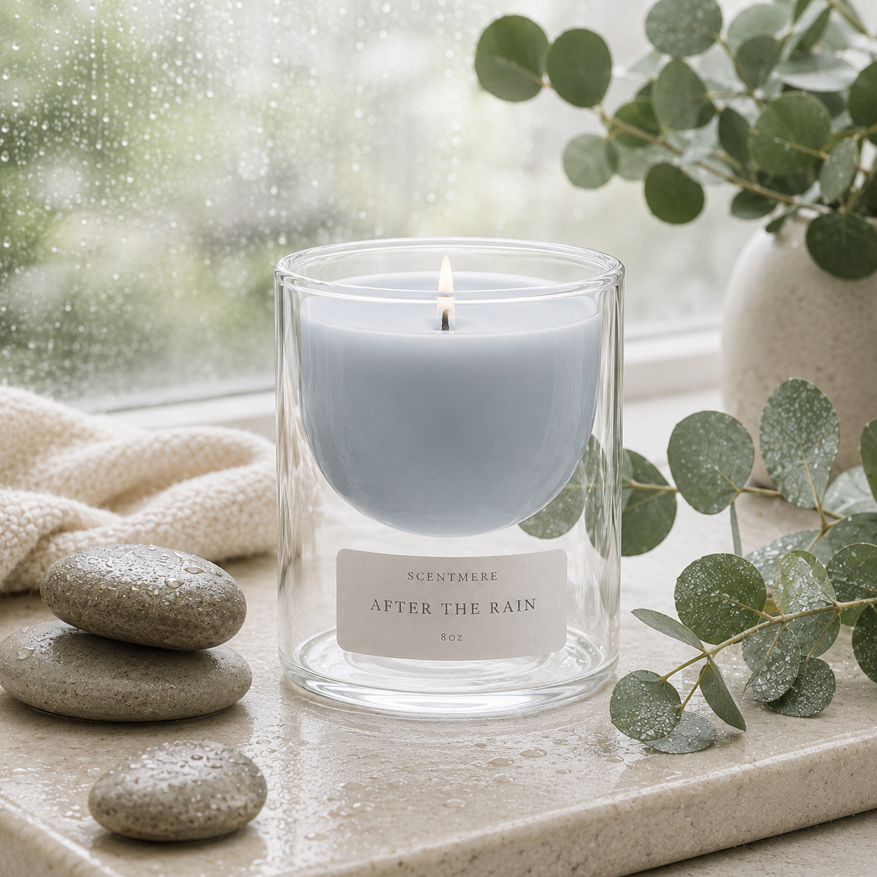 After the Rain | Rainwater, White Tea & Soft Musk Candle