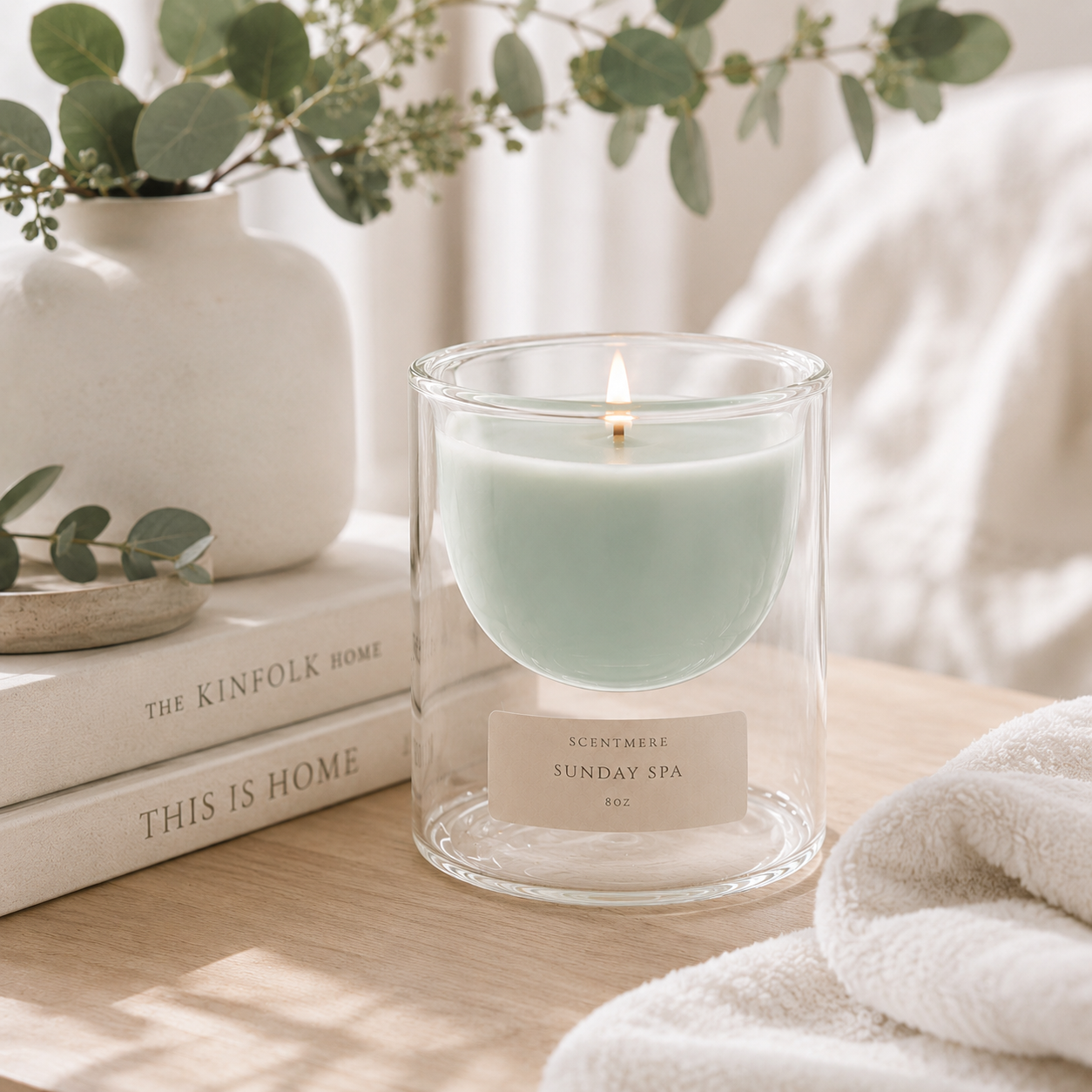 Sunday Spa – Cucumber Water, Sea Salt & Orchid Candle