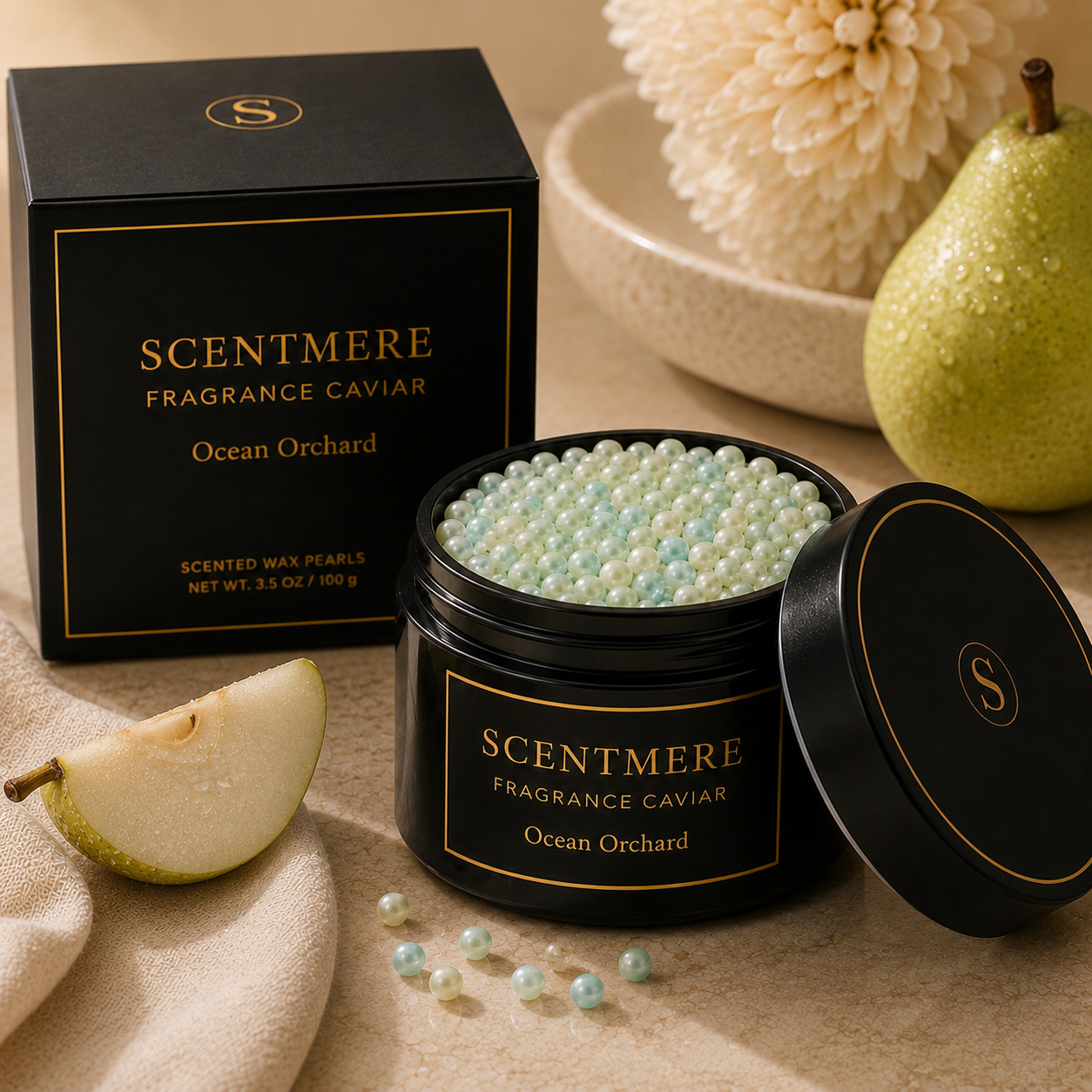 Ocean Orchard Fragrance Caviar™ | Crisp Pear, Green Apple, Sea Salt & Driftwood