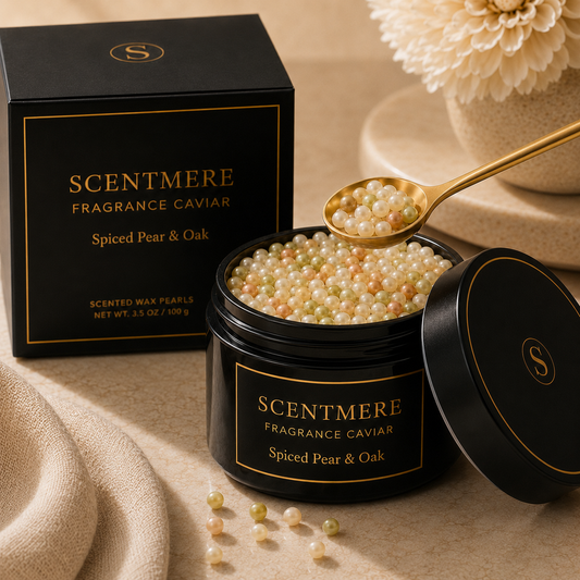 Spiced Pear & Oak Fragrance Caviar™ | Golden Pear, Warm Spice, Oakwood & Amber