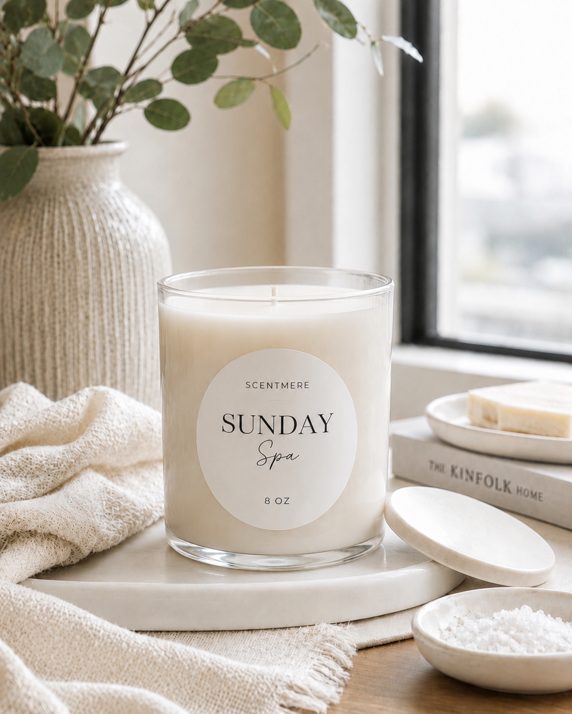Sunday Spa – Cucumber Water, Sea Salt & Orchid Candle
