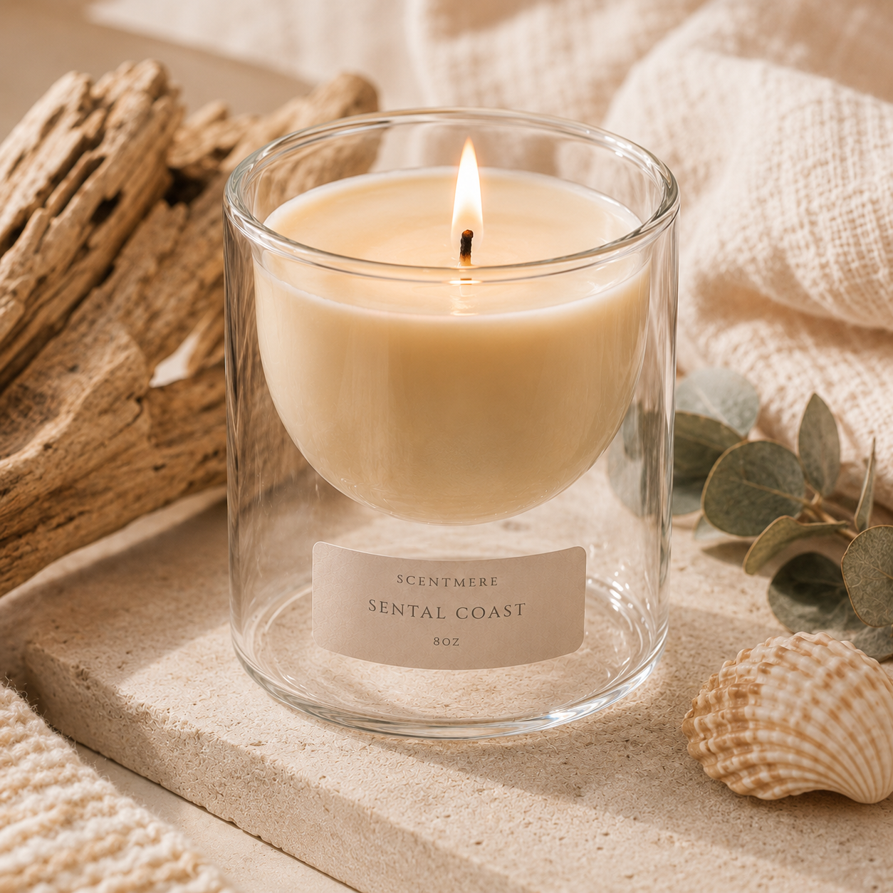Santal Coast – Coconut, Sandalwood & Cedar Candle