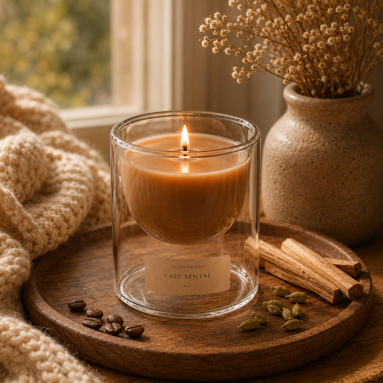 Café Santal – Roasted Coffee, Caramel & Sandalwood Candle