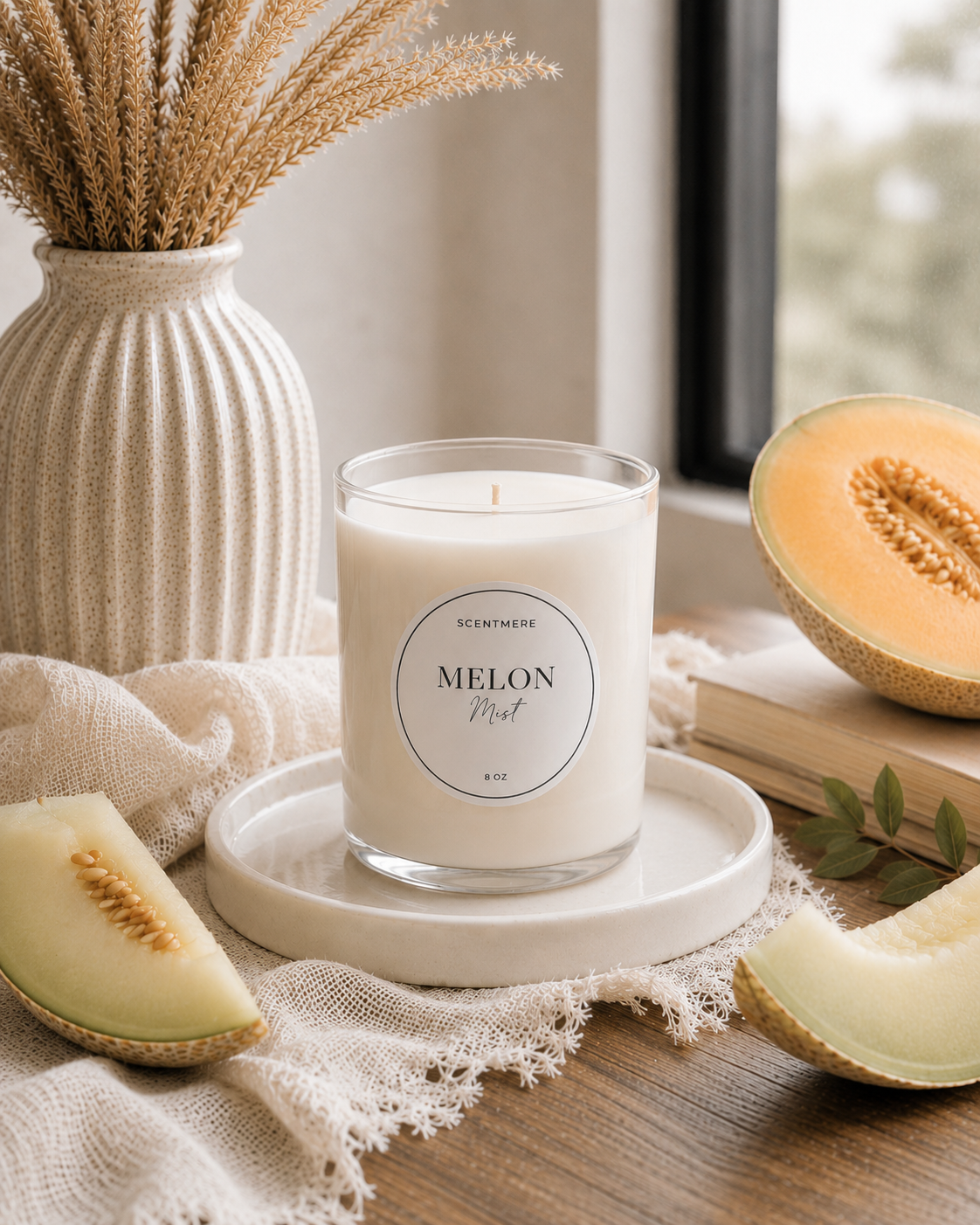 Melon Mist – Watermelon, Cucumber & Honeydew Candle