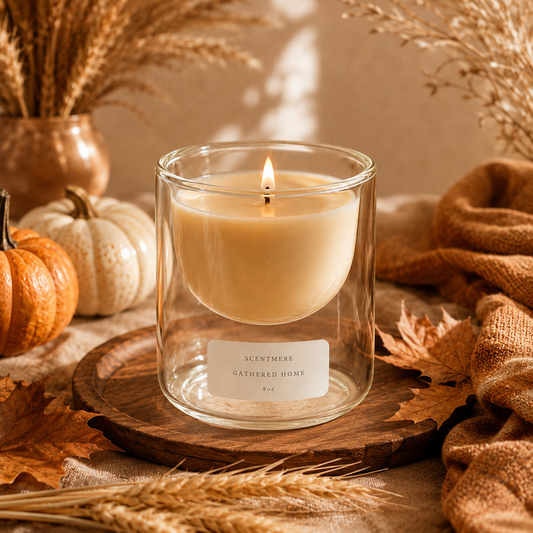 Gathered Home | 8 oz Spiced Apple, Amber & Cedar Candle