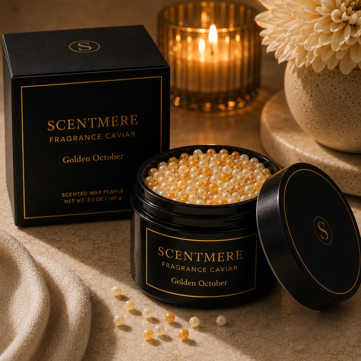 Golden October Fragrance Caviar™ | Golden Apple, Amber, Cinnamon & Sandalwood