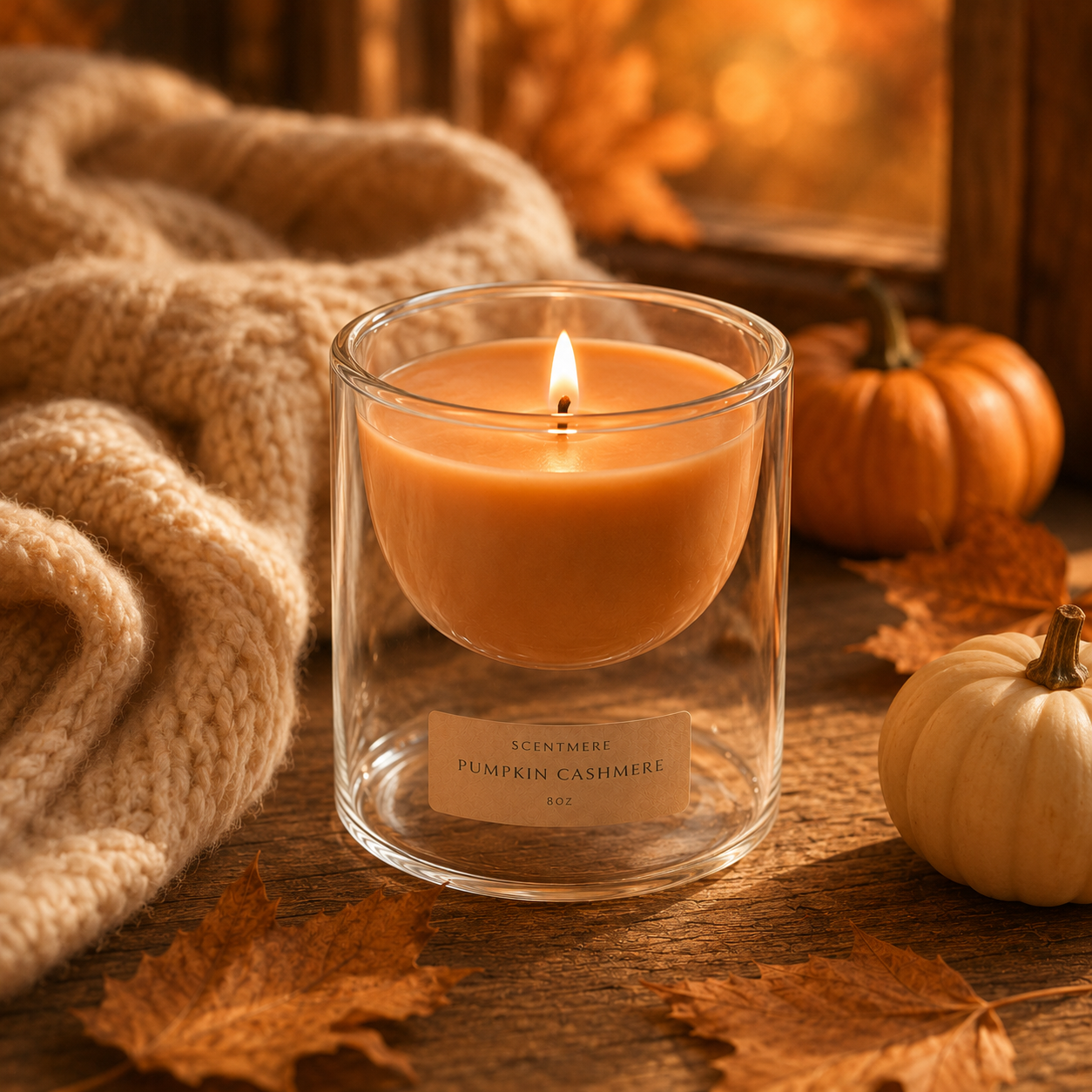Pumpkin Cashmere - Spiced Pumpkin & Vanilla Candle