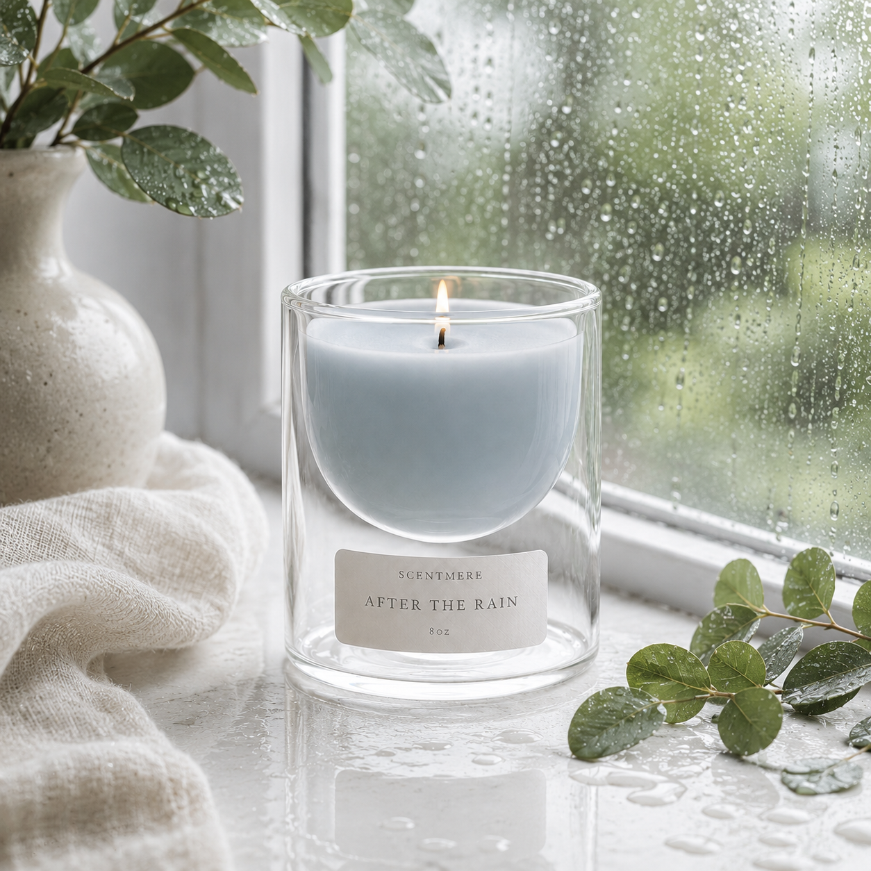 After the Rain | Rainwater, White Tea & Soft Musk Candle