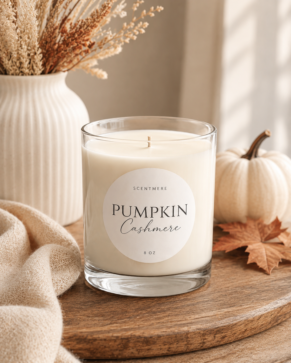 Pumpkin Cashmere - Spiced Pumpkin & Vanilla Candle