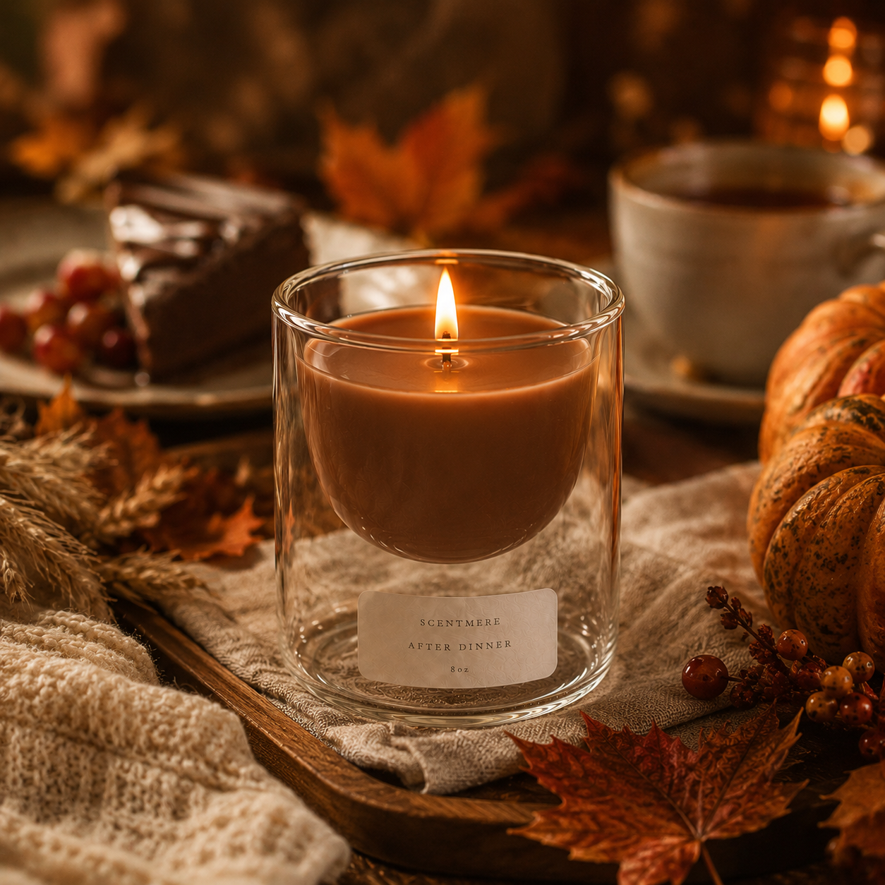 After Dinner | 8 oz Coffee, Tonka & Smoked Amber Candle
