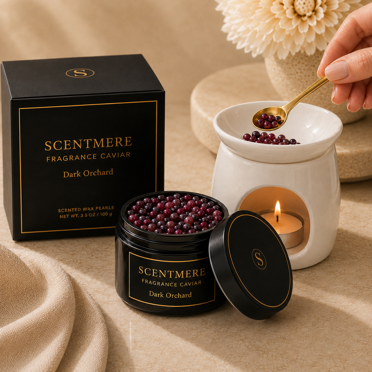 Dark Orchard Fragrance Caviar™ | Black Plum, Pear, Cedarwood & Amber
