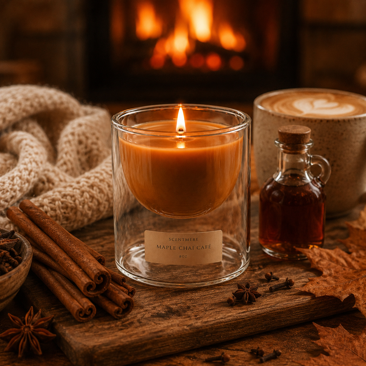 Maple Chai Café - Coffee, Chai & Maple Candle