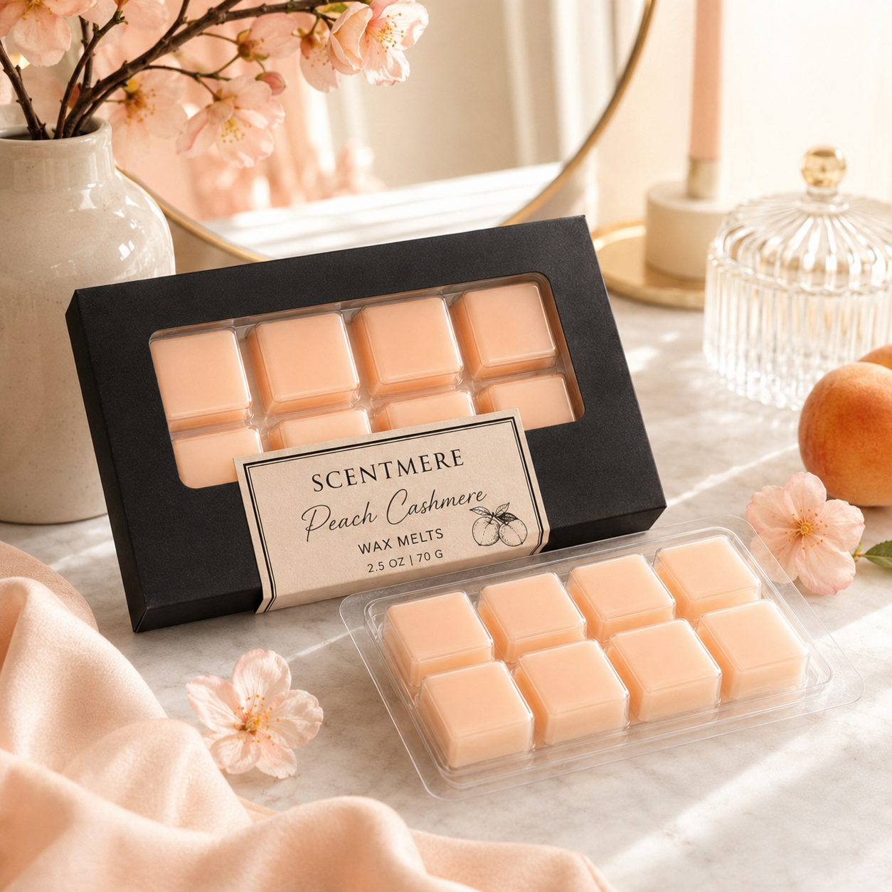 Peach Cashmere | Luxury Wax Melt Bar