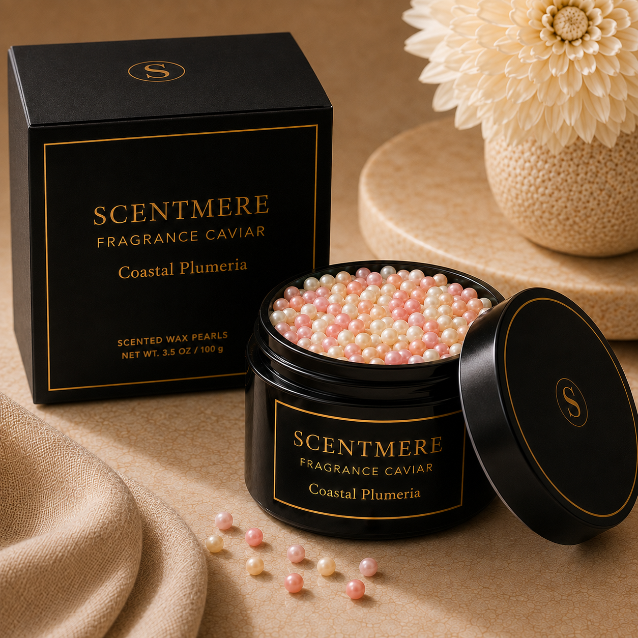 Coastal Plumeria Fragrance Caviar™ | Plumeria, Coconut Water, Sea Salt & Soft Musk