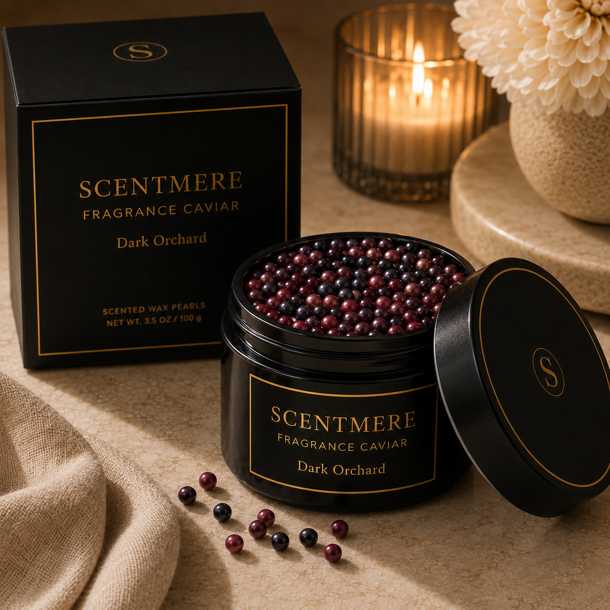 Dark Orchard Fragrance Caviar™ | Black Plum, Pear, Cedarwood & Amber