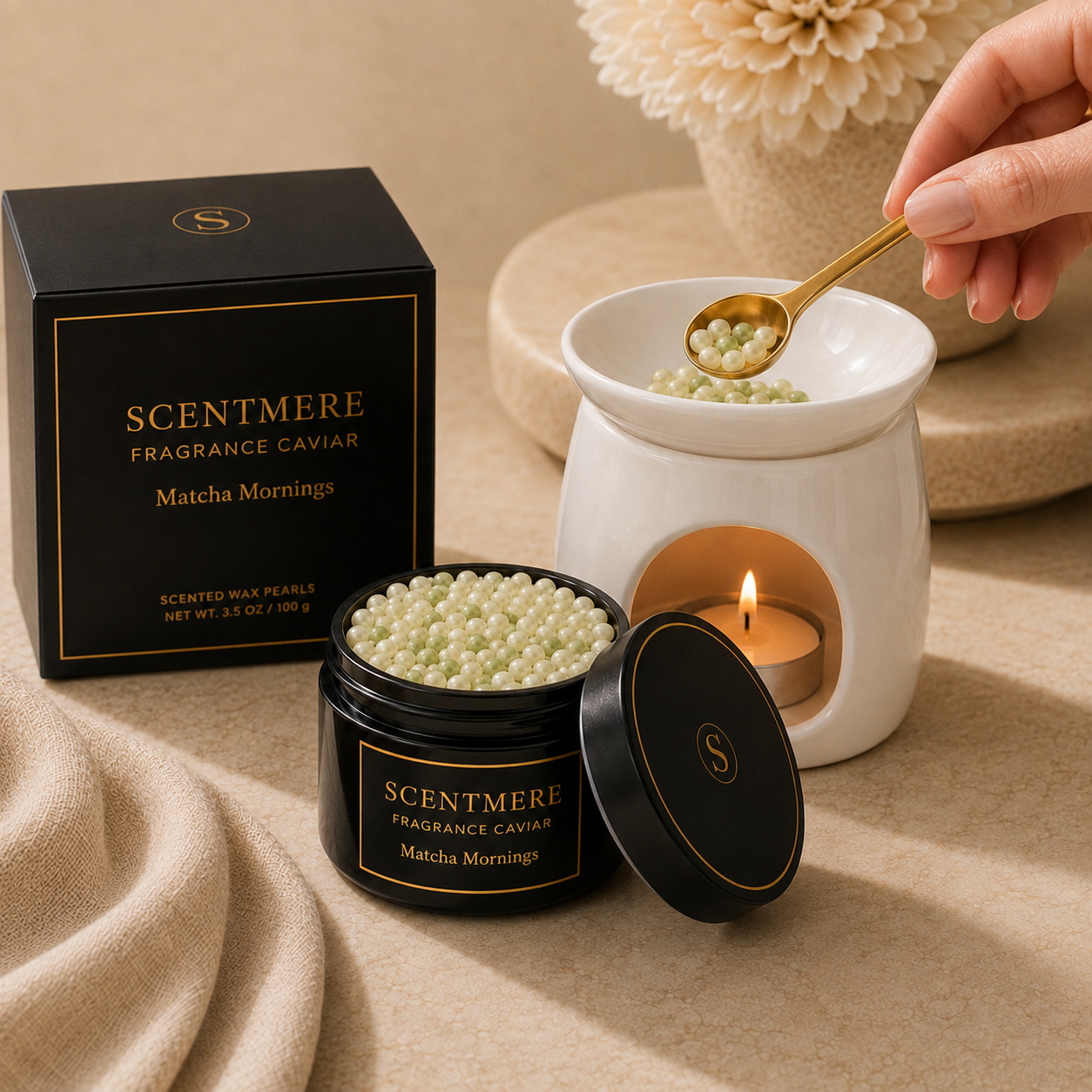 Matcha Mornings Fragrance Caviar™ | Matcha Tea, Bergamot, Vanilla & Soft Woods