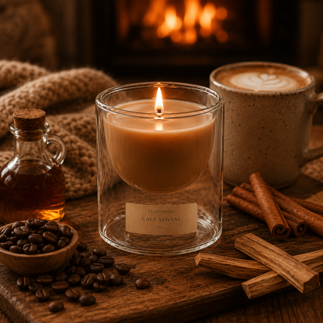 Café Santal – Roasted Coffee, Caramel & Sandalwood Candle